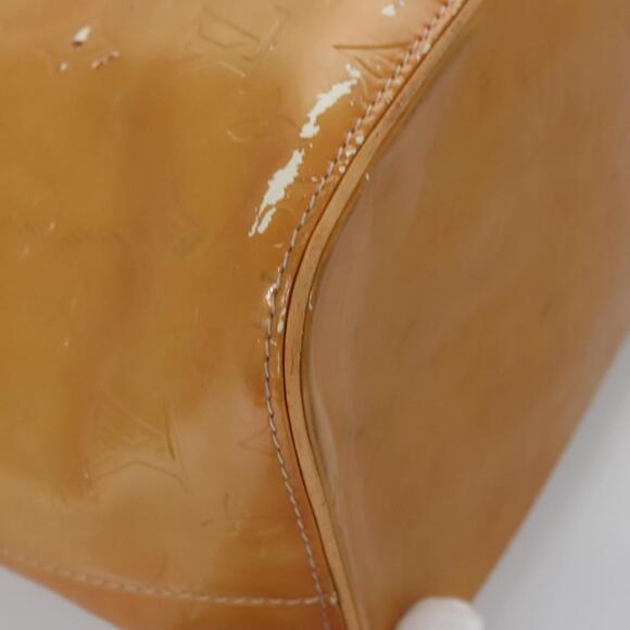 LOUIS VUITTON Monogram Vernis Houston Hand Bag Beige M91004 - Picture 9 of 16